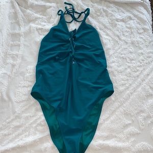 Aerie one-piece lattice swimsuit